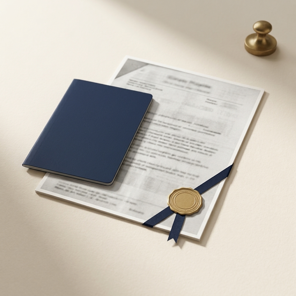 Passhäfte och bestyrkt passkopia med apostille-sigill